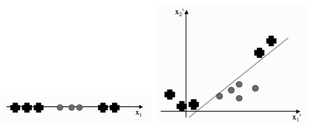 The transformation for Polynomial \phi_2(x) = x^2